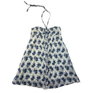 Charlotte Russe Blue Cocktail Dress Crystal Halter Ne